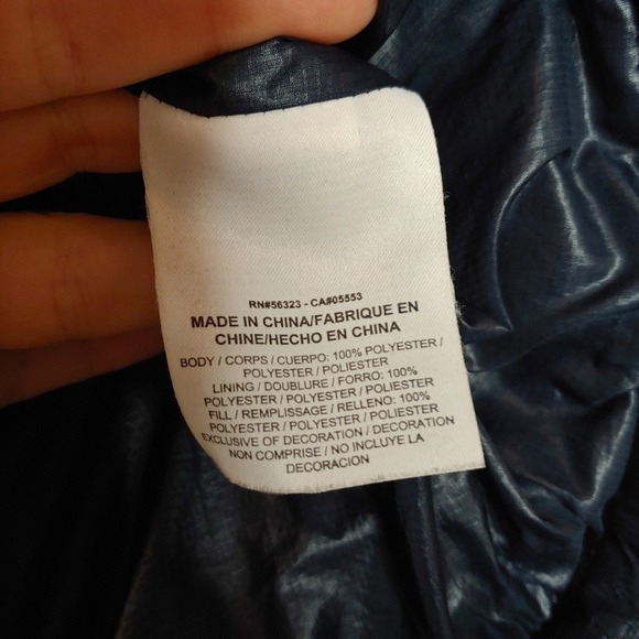 Nike Lab Essentials Insulated Short‎ Sleeve Hoodie Puffer Pullover Blue 916368 S - Picture 12 of 16